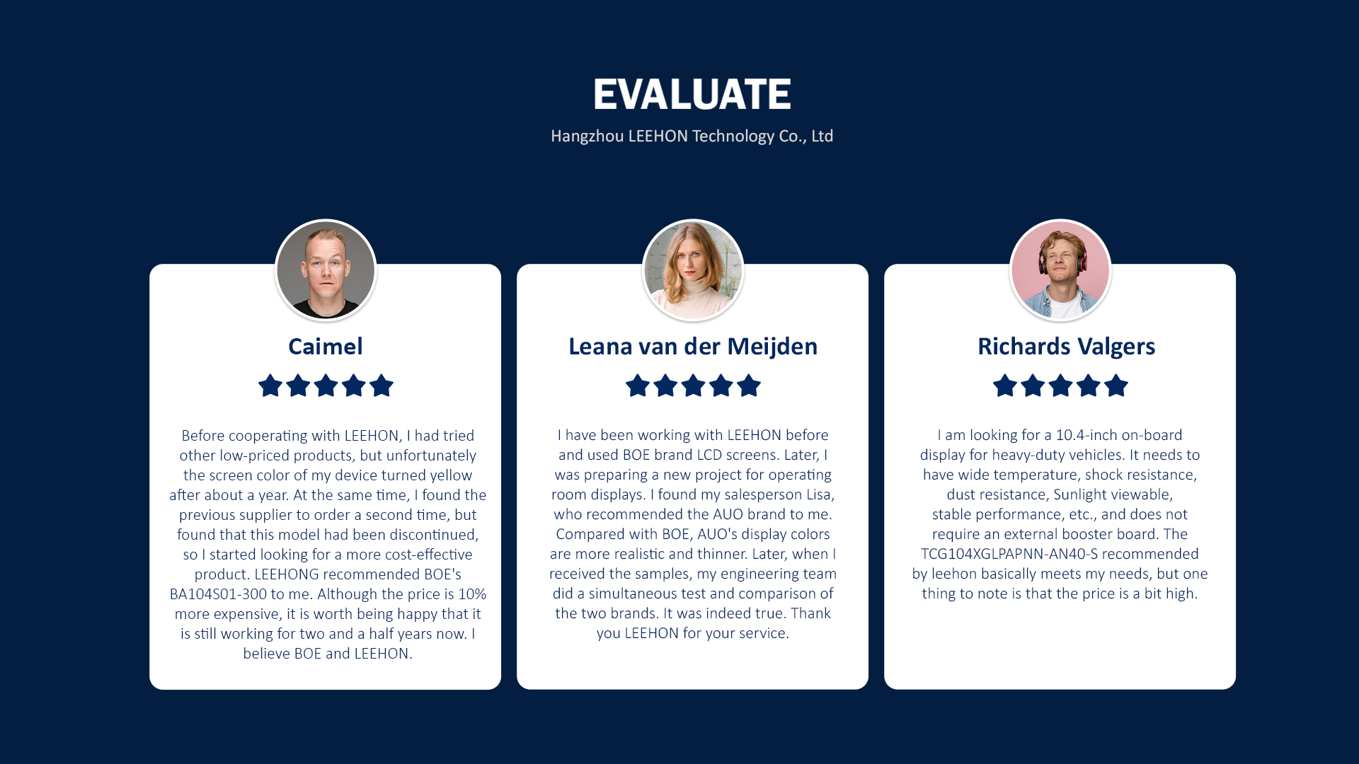 Customer Testimonials