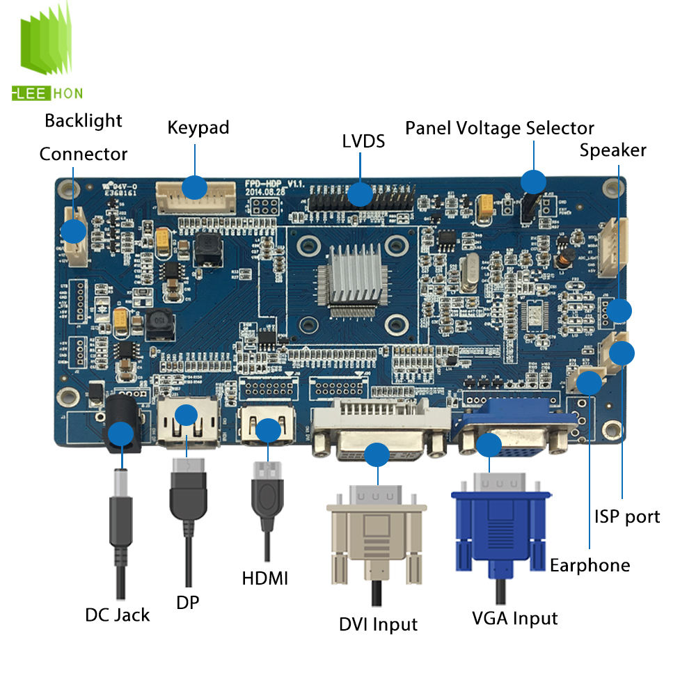 Light Sensor LCD Controller Board VGA DVI HDMI DisplayPort | Auto ...